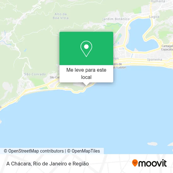 A Chácara mapa