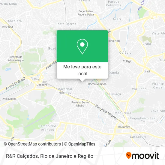 R&R Calçados mapa