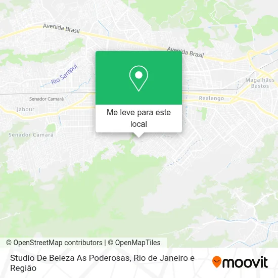 Studio De Beleza As Poderosas mapa