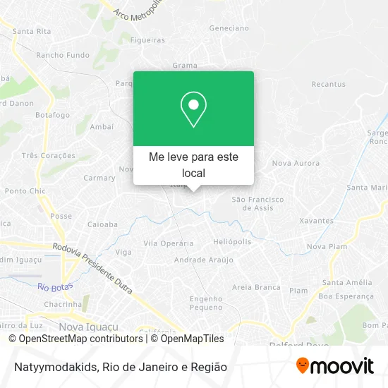 Natyymodakids mapa