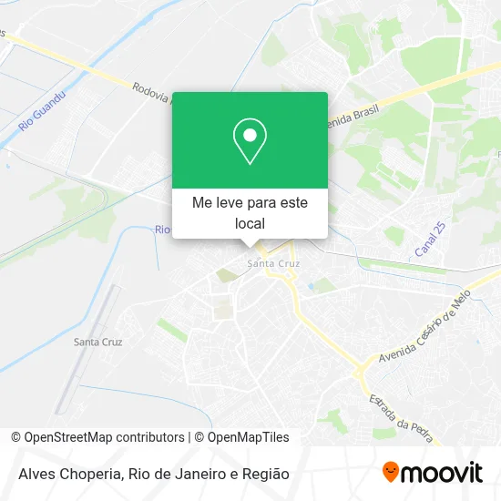 Alves Choperia mapa