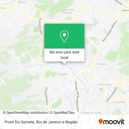 Point Do Sorvete mapa