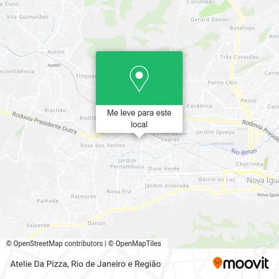 Atelie Da Pizza mapa