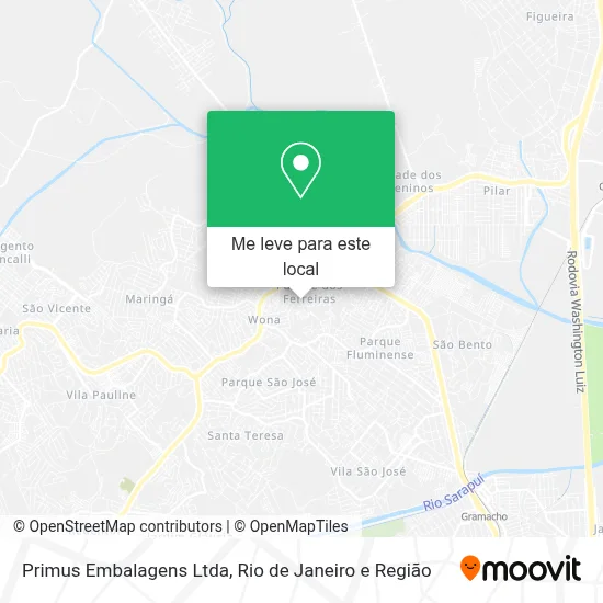Primus Embalagens Ltda mapa