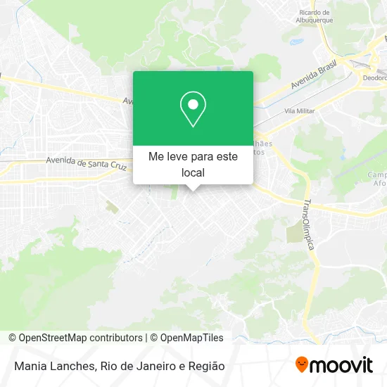 Mania Lanches mapa