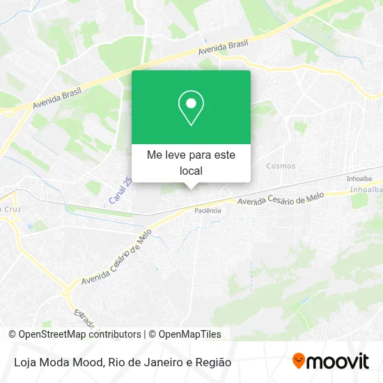 Loja Moda Mood mapa