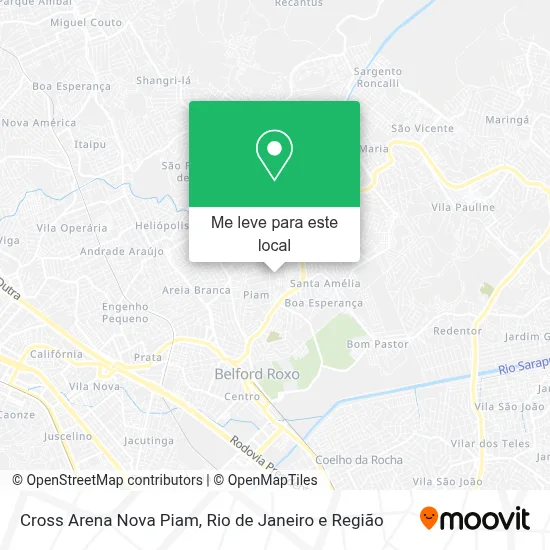 Cross Arena Nova Piam mapa
