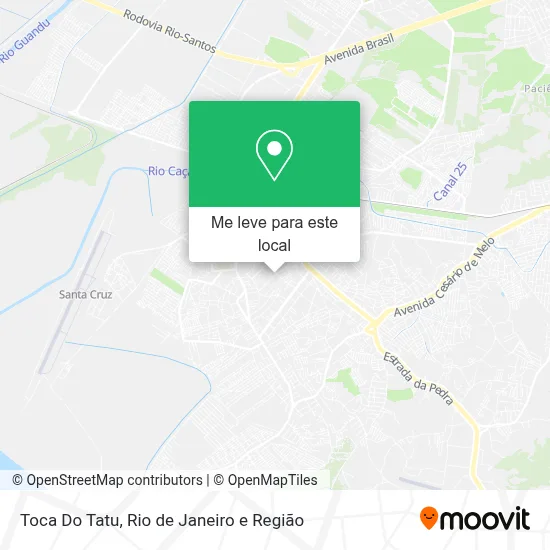 Toca Do Tatu mapa
