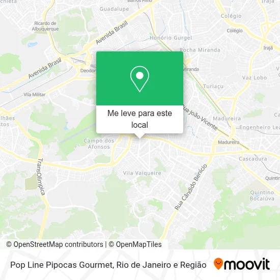 Pop Line Pipocas Gourmet mapa