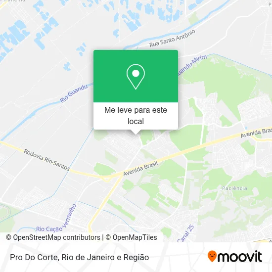 Pro Do Corte mapa