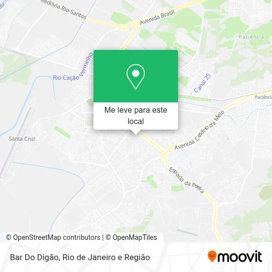 Bar Do Digão mapa