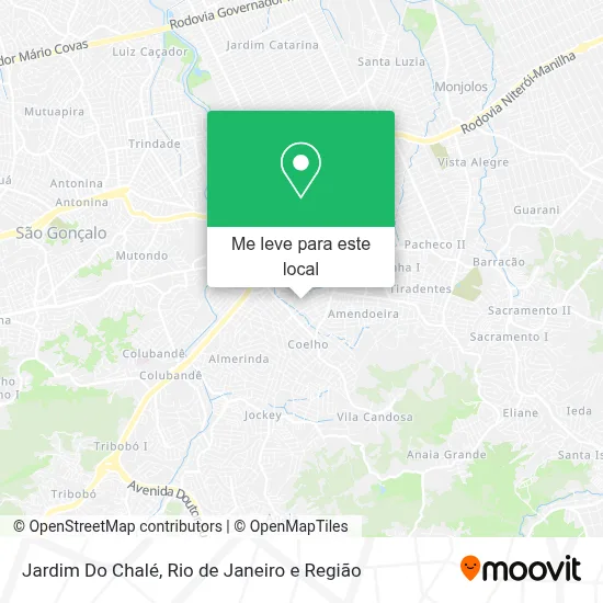 Jardim Do Chalé mapa
