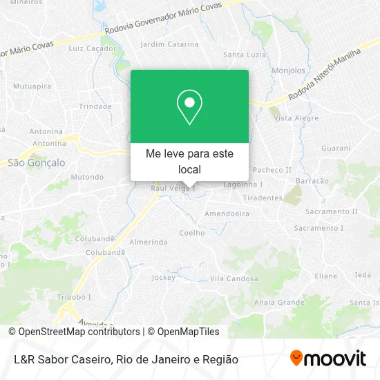 L&R Sabor Caseiro mapa