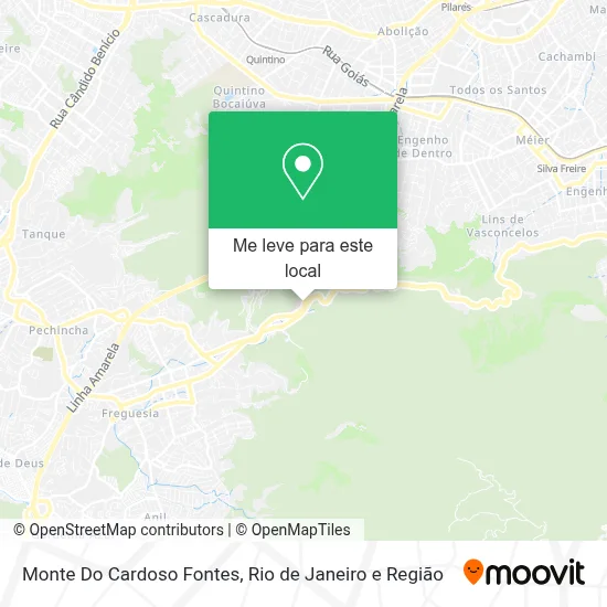 Monte Do Cardoso Fontes mapa