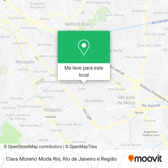 Clara Moreno Moda Rio mapa