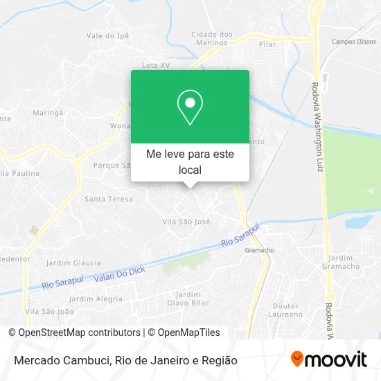 Mercado Cambuci mapa