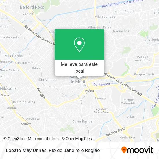 Lobato May Unhas mapa