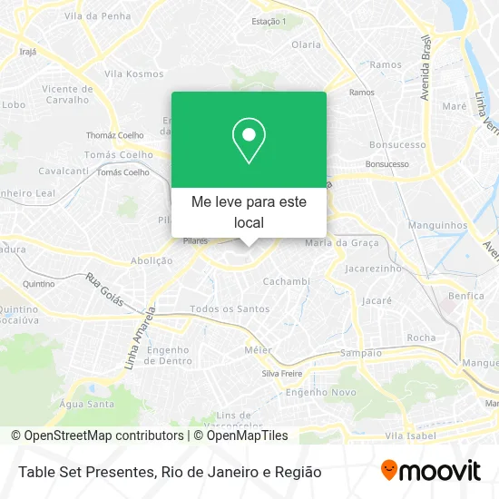Table Set Presentes mapa