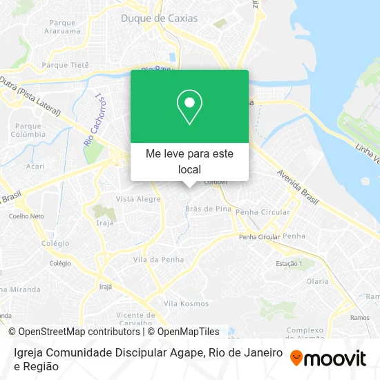Igreja Comunidade Discipular Agape mapa