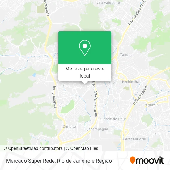 Mercado Super Rede mapa