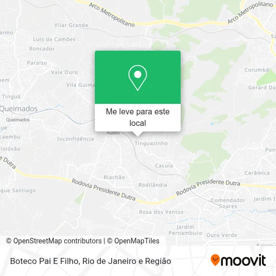 Boteco Pai E Filho mapa