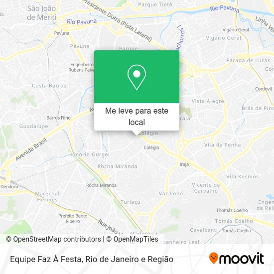 Equipe Faz À Festa mapa
