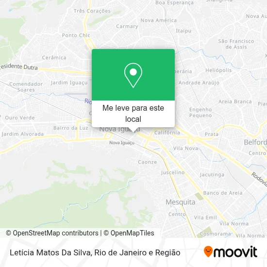 Letícia Matos Da Silva mapa