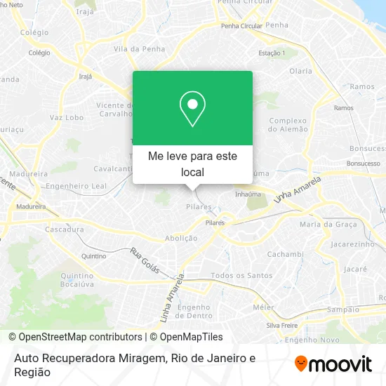 Auto Recuperadora Miragem mapa