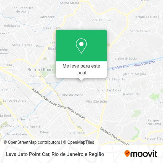Lava Jato    Point Car mapa