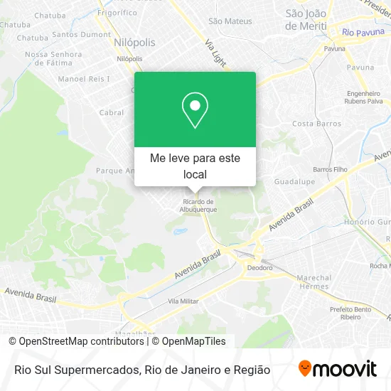 Rio Sul Supermercados mapa