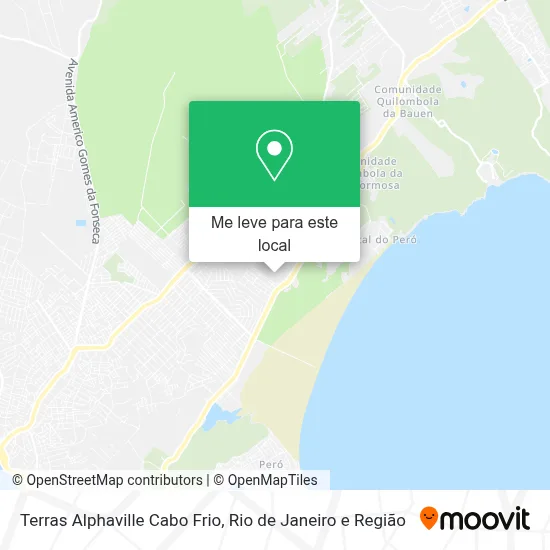 Terras Alphaville Cabo Frio mapa