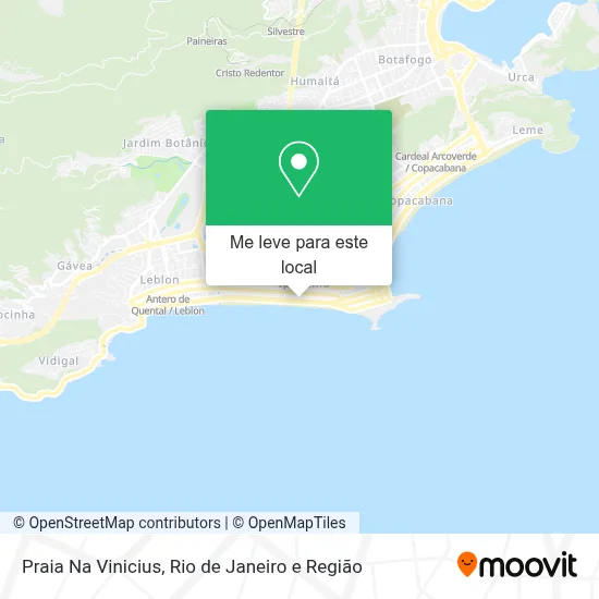 Praia Na Vinicius mapa