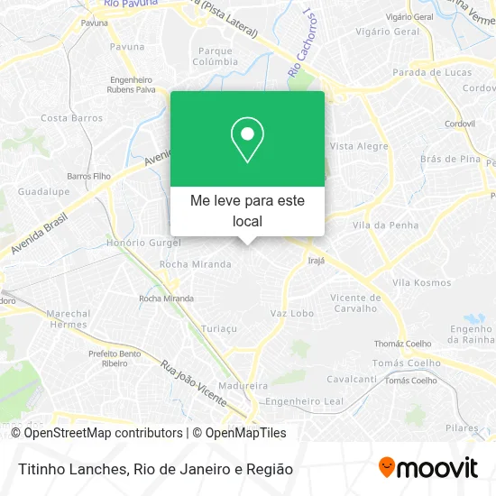 Titinho Lanches mapa
