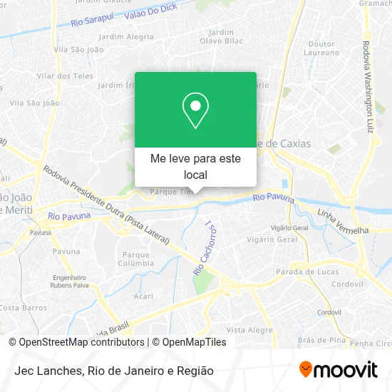 Jec Lanches mapa