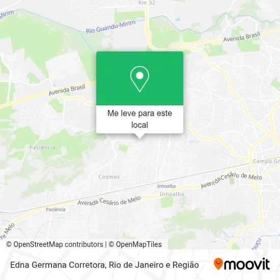 Edna Germana Corretora mapa