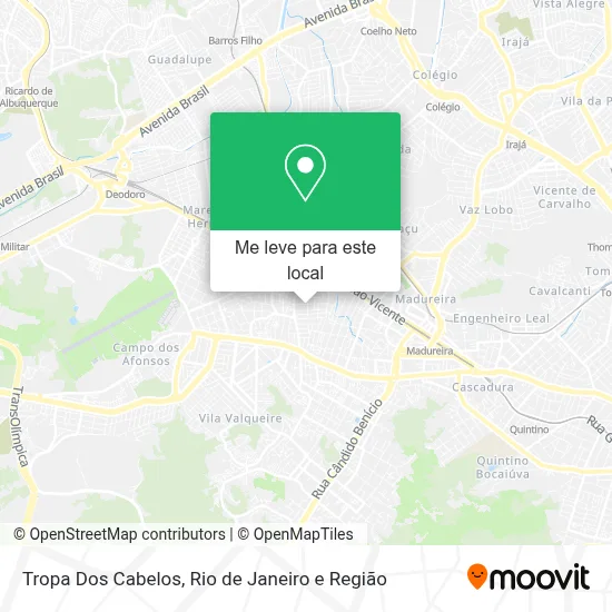 Tropa Dos Cabelos mapa