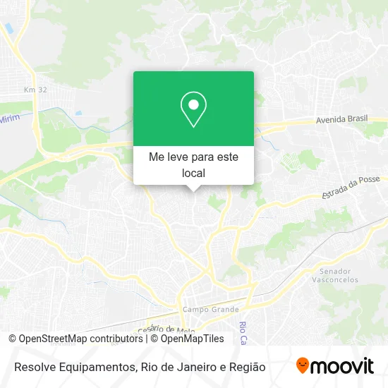 Resolve Equipamentos mapa