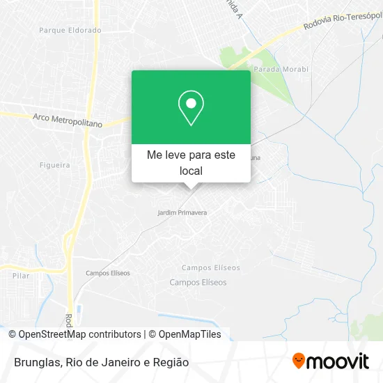 Brunglas mapa