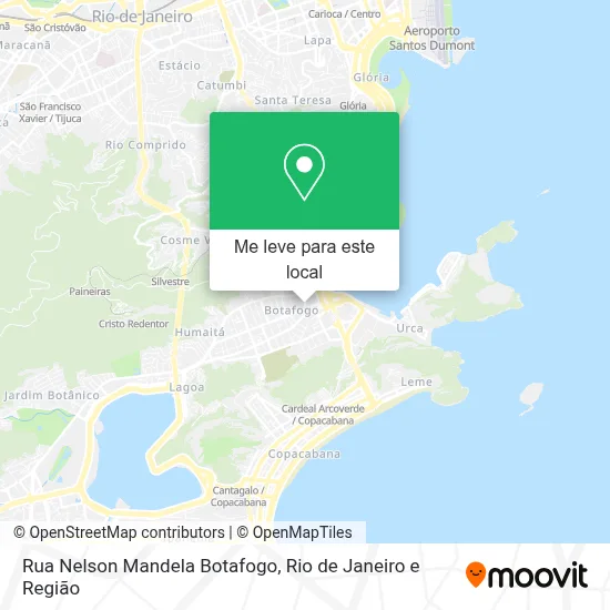 Rua Nelson Mandela Botafogo mapa