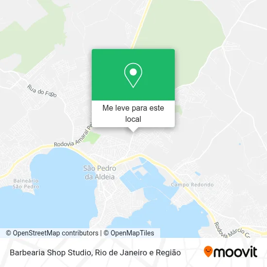 Barbearia Shop Studio mapa