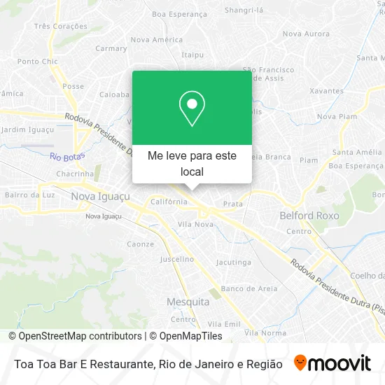 Toa Toa Bar E Restaurante mapa