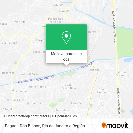 Pegada Dos Bichos mapa