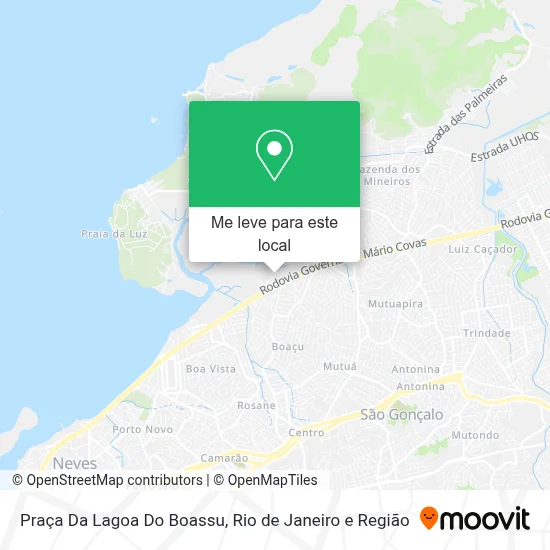 Praça Da Lagoa Do Boassu mapa