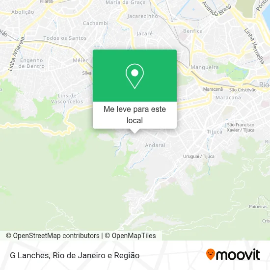G Lanches mapa