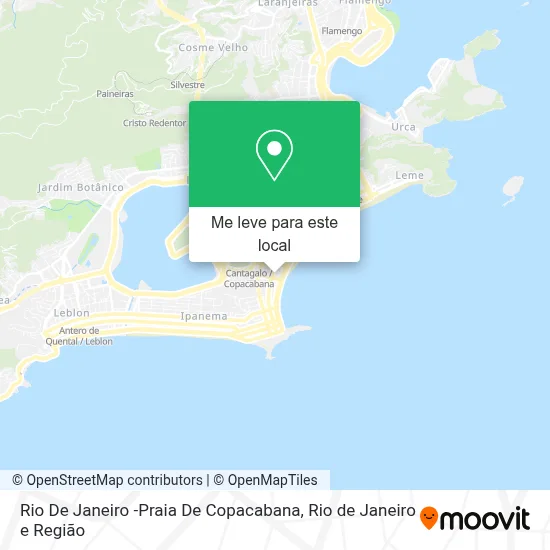 Rio De Janeiro -Praia De Copacabana mapa