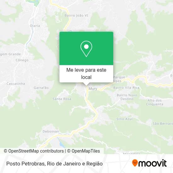 Posto Petrobras mapa