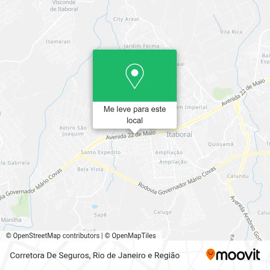 Corretora De Seguros mapa
