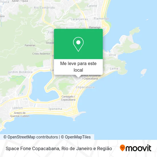 Space Fone Copacabana mapa