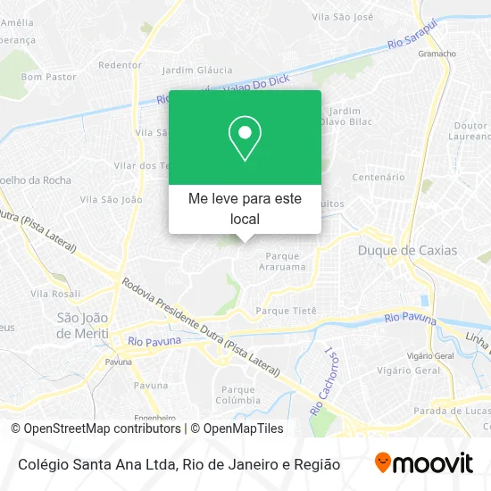 Colégio Santa Ana Ltda mapa