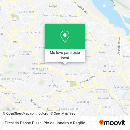Pizzaria Pense Pizza mapa